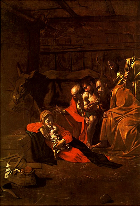 Il famoso quadro siciliano di Caravaggio l'Adorazione dei pastori