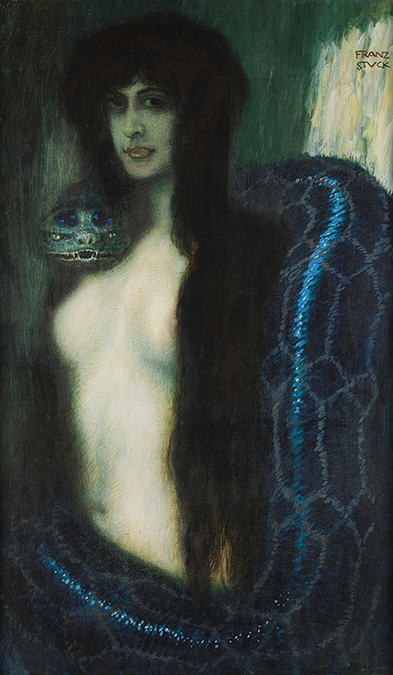 Il famoso quadro Il peccato del pittore Franz von Stuck