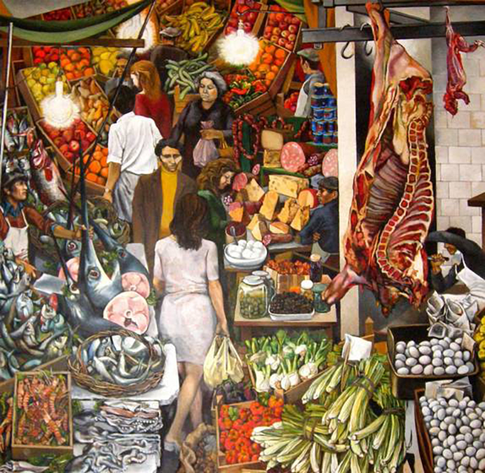 Il quadro Vucciria di Renato Guttuso